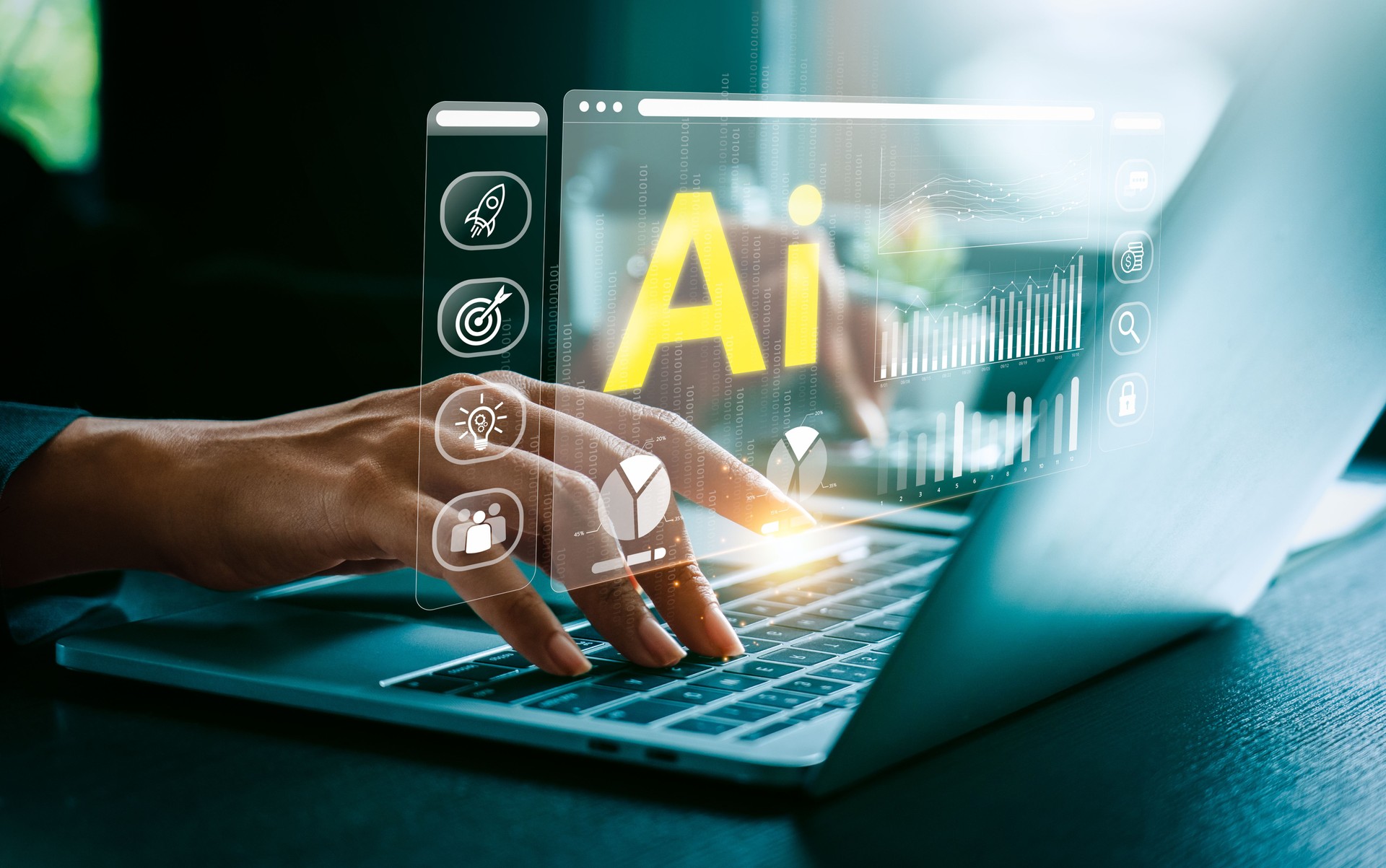 AI Integration in Business Technology by processing data, improving decision-making, developing innovative products, automating processes, and boosting competitiveness. future technology